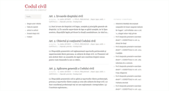 Desktop Screenshot of codulcivil.ro